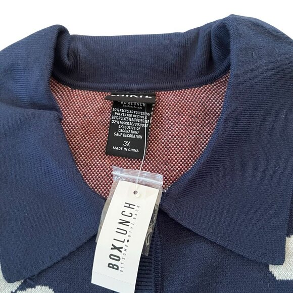 Coraline Clouds Scenic Women's Cardigan Size 3X - Picture 6 of 11